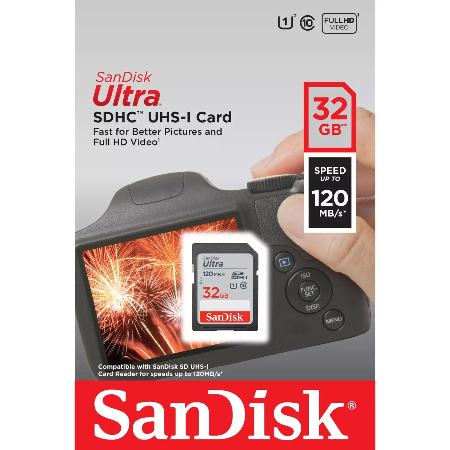 NEW SanDisk 32GB Ultra SDHC UHS-I Memory Card Class 10 120MB/s Full HD Video - Image 3