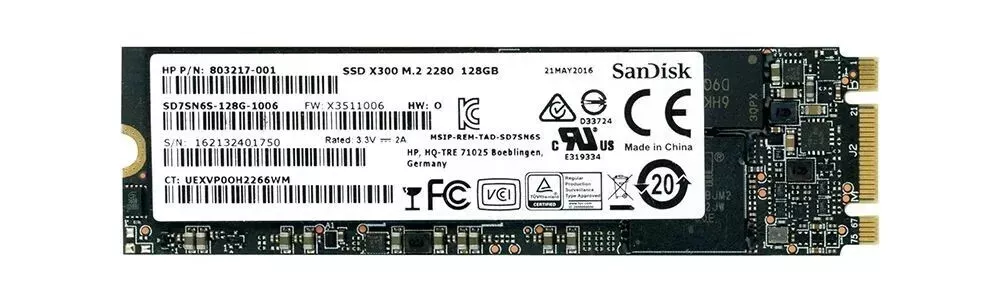 OEM SanDisk X300 128GB M.2 SATA III SSD – SD7SN6S-128G-1006 / 803217-001