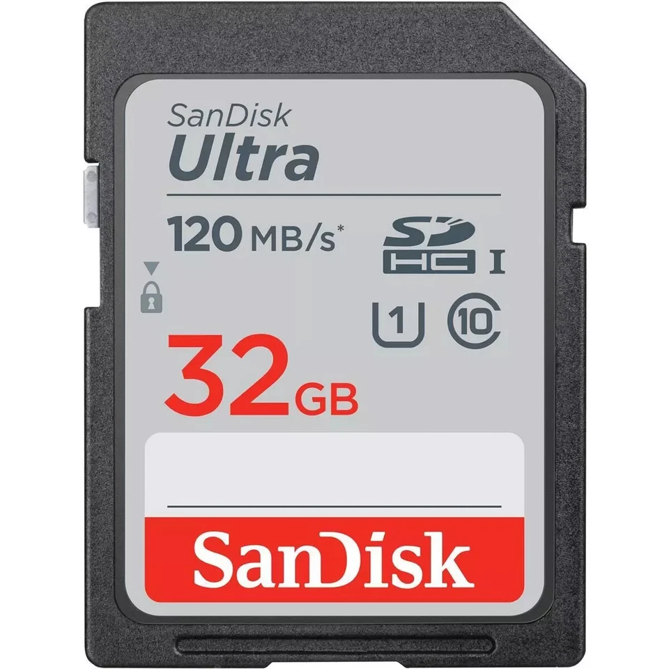 OEM SanDisk Ultra 32 GB SDHC SD Class 10 U1 Flash Memory Card 120MB/s UHS-I HD